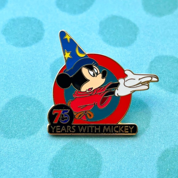 Disney Sorcerer Mickey Mouse Pin 75 Years With Mickey 2003 - Picture 1 of 8